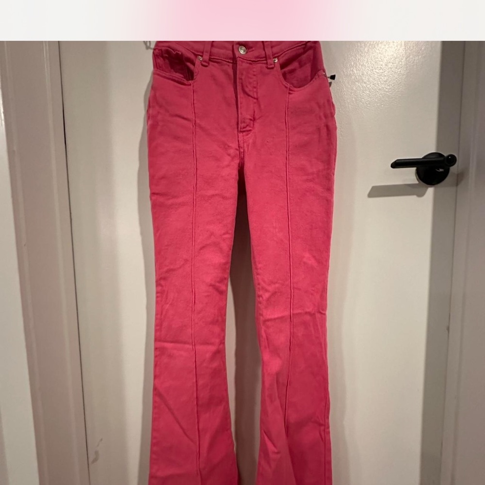 REVICE Hot Pink Denim Pants - Picture 2 of 4